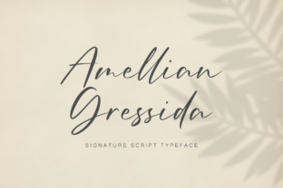 Amellian Gressida: A Modern Signature Typeface for Elegant Branding