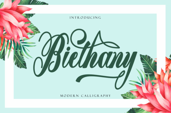Biethany: A Playful and Elegant Script Font for Stunning Campaigns