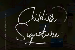 Childish Signature: A Handwritten Font for Elegant Web Design