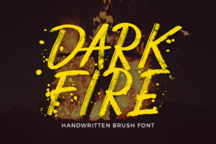 Dark Fire: A Raw and Unfiltered Script Handwritten Font