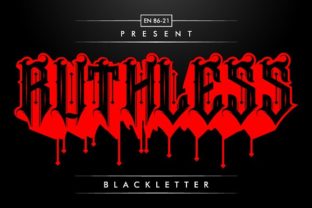 Discover Ruthless: The Bold Blackletter Font for Crafters