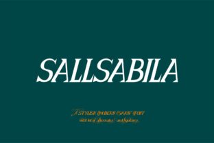 Discover the Elegance of Sallsabila: A Modern Calligraphy Font