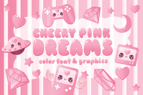 Enhance Your Brand with Cheery Pink Dreams Font