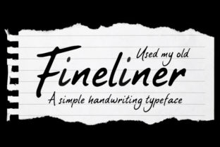 Fineliner: A Script Handwritten Font for Makers