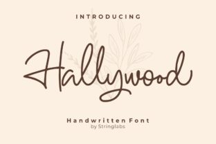 Hallywood: A Sweet Handwritten Font for Elegant Branding