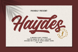 Haydes: A Playful and Nostalgic Script Font