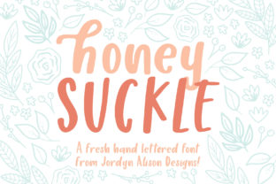 Honey Suckle: A Fresh and Playful Script Font for Editorial Design