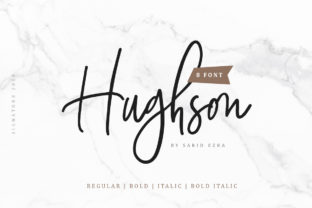 Hughson Family: A Versatile Script Handwritten Font for Creative Branding
