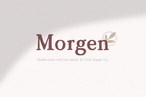 Morgen: A Timeless Handwritten Serif Font for Creative Campaigns