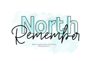 North Remember Duo: A Stylish Font for Crafters and Designers
