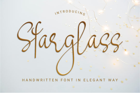 Starglass: A Sweet, Soft Script Font for Makers
