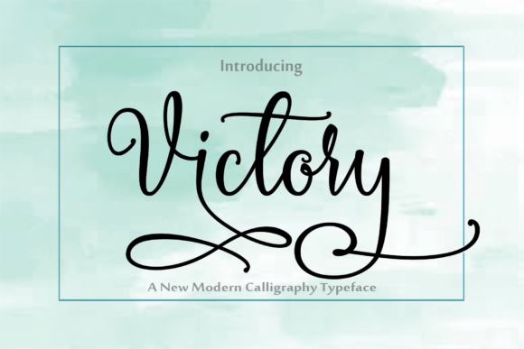 Victory: A Handwritten Font for Elegant Handmade Creations