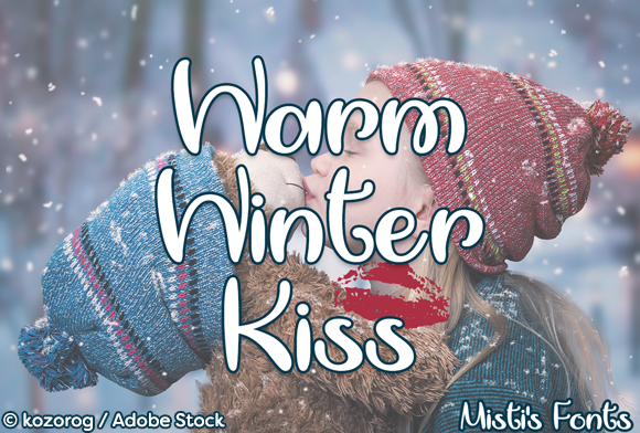 Warm Winter Kiss: A Charming Script Handwritten Font