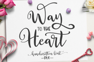 Way to the Heart Duo: A Sweet Handwritten Font for Elegant Branding