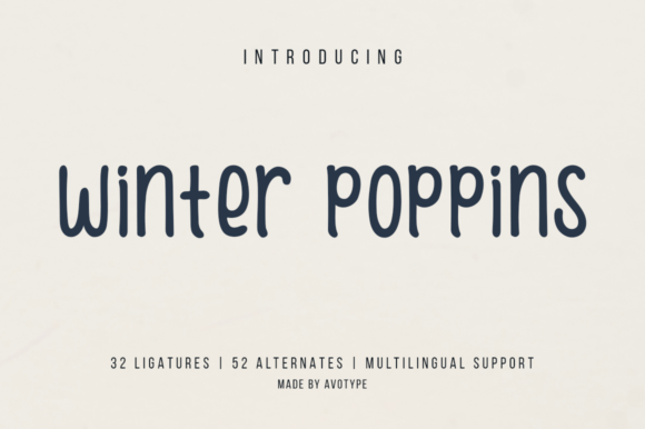 Winter Poppins: A Friendly Font for Your Brand